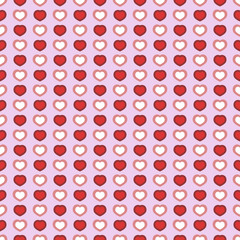 Seamless Heart Pattern for Valentines Day