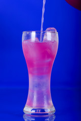 Red grape juice and background