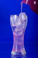 Red grape juice and background