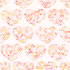 seamless background with hearts