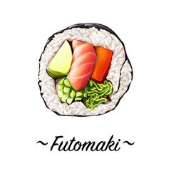 Makizushi Futomaki sushi roll