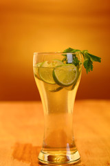 fresh honey with lemon