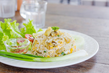 Fried rice is delicious for thai food