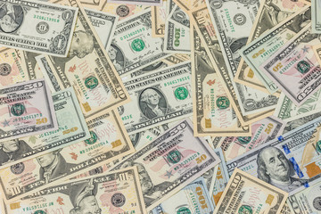 Banknotes in USD currency