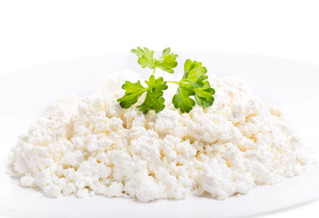 cottage cheese with parsley