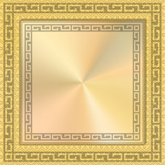 illustration: gold frame, gold plate
