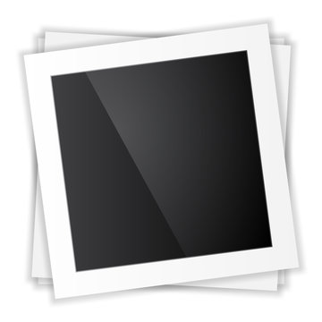 Photo frame. Top view. vector