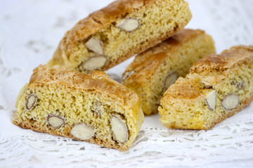 Cantucci on the white table