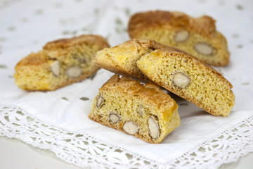Cantucci on the white table