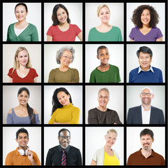 Diversity People Human Faces Portrait Community Concept