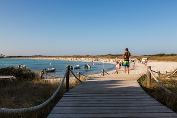 Verso la spiaggia di Illetes, Formentera