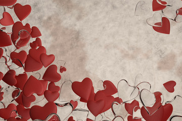 Hintergrund mit Herzen