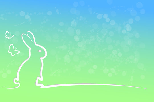 easter bunny loop #1 blue