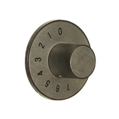 Knob with numbers isolated on white background.