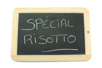 Fototapeta premium ardoise spécial risotto