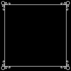 Vintage Frame on Chalkboard Retro Background for Silent Film