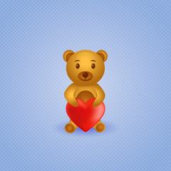teddy bear with heart