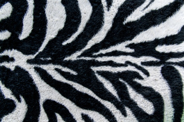 texture of print fabric stripes zebra for background