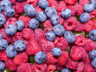 Raspberries and cowberries