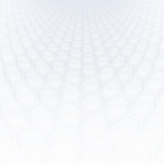 Abstract hexagonal shapes background