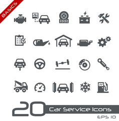 Car Service Icons -- Basics