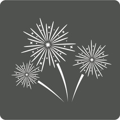 Fireworks sign icon.