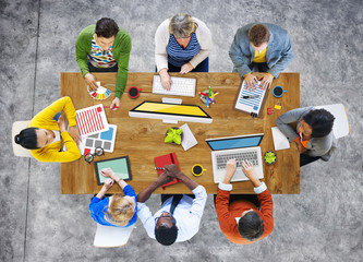 Business People Design Team Brainstorming Meeting Concept