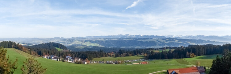 Fototapeta na wymiar panoramic view of the Alps