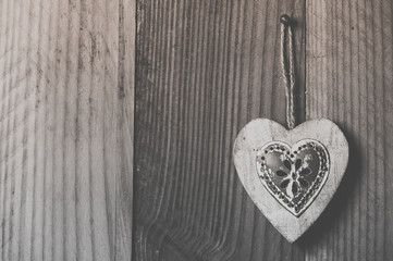 Coeur en bois et alu