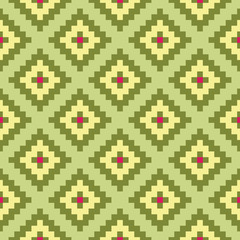 Mosaic interior seamless pattern