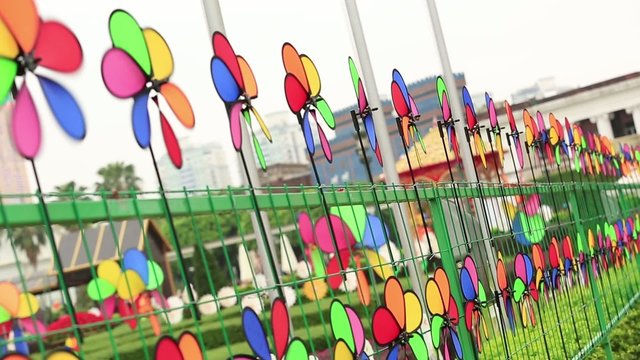 windmill in a park