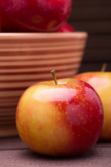 red ripe apples