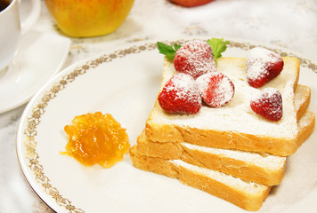 toast with jam