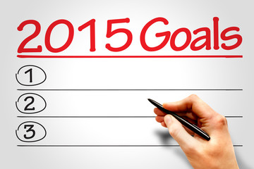 2015 Goals list, business concept