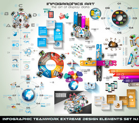 Infographic teamwork Mega Collection: brainstorming