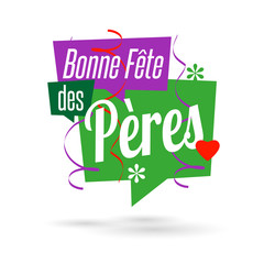 Fototapeta premium Bonne fête des pères