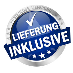 Button with banner Lieferung inklusive