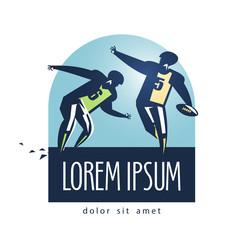 Football vector logo design template. sports or game icon.