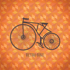 Fototapeta premium Vector old bike