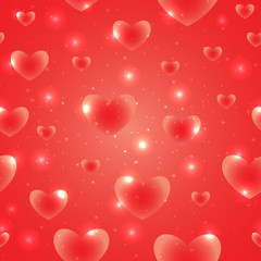 Hearts for Valentines Day Background Design