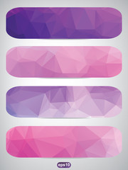 Abstract vector banners set