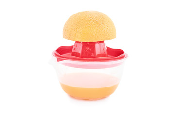 Squeezing orange juice