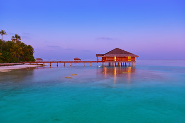 Spa saloon on Maldives island
