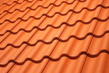 orange Dachpfannen