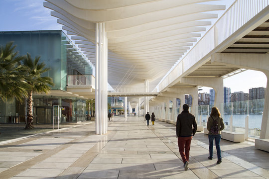 Paseo de las Palmeras, Puerto de M&aacute;laga, Espa&ntilde;a
