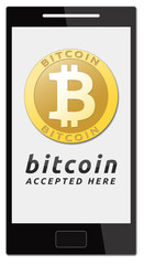 We accept bitcoins
