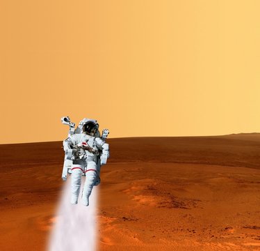 Astronaut Spaceman Mars Planet