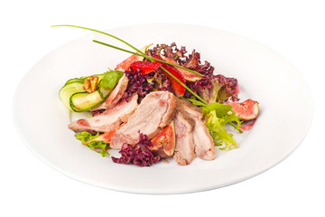 Roasted duck breast with fig sauce