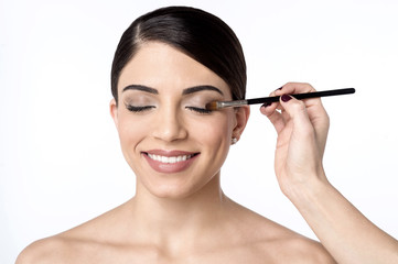 Fototapeta premium Eye shadow's has to be lighter.