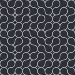 Abstract seamless black and grey pattern.